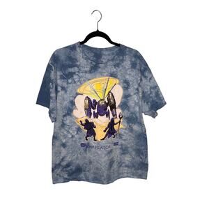 Meow Wolf The Navigator Blue Tie Dye Graphic Tee XL
